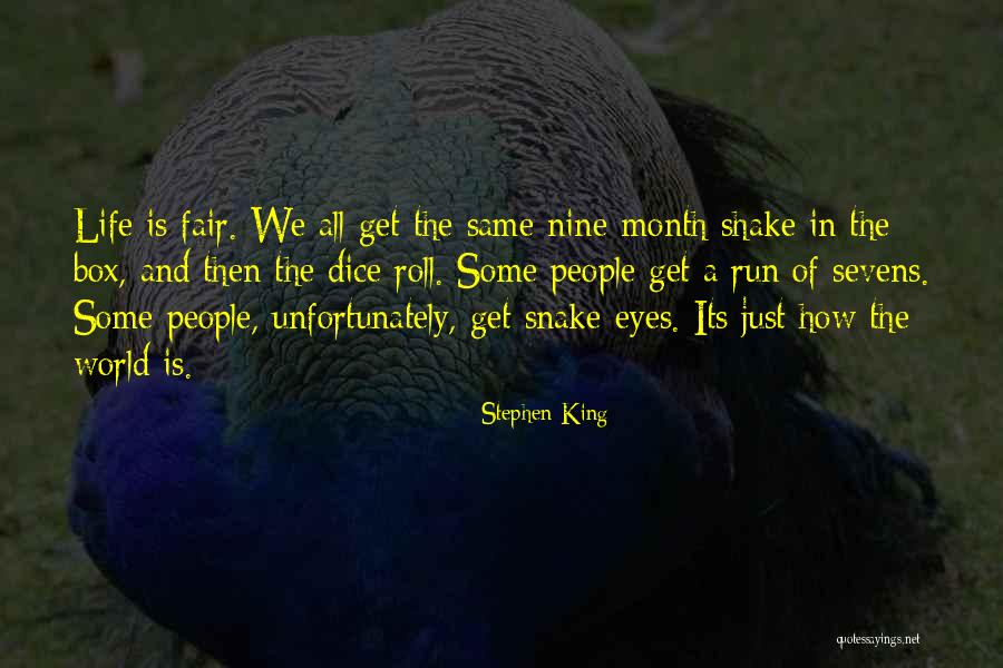 Dice And Life Quotes By Stephen King Dice And Life Quotes By Stephen King