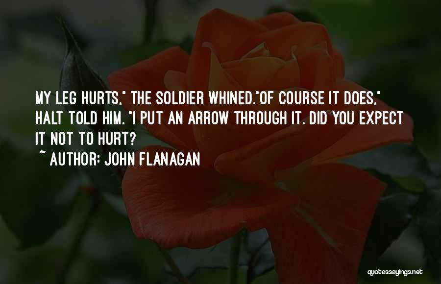 Did It Hurt Quotes By John Flanagan