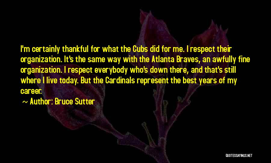 Did My Best Quotes By Bruce Sutter