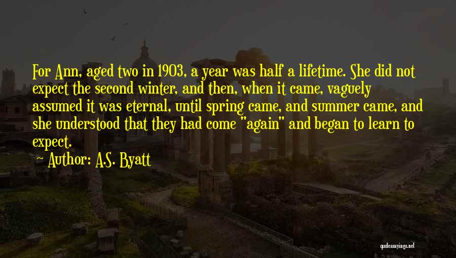 Did Not Expect Quotes By A.S. Byatt