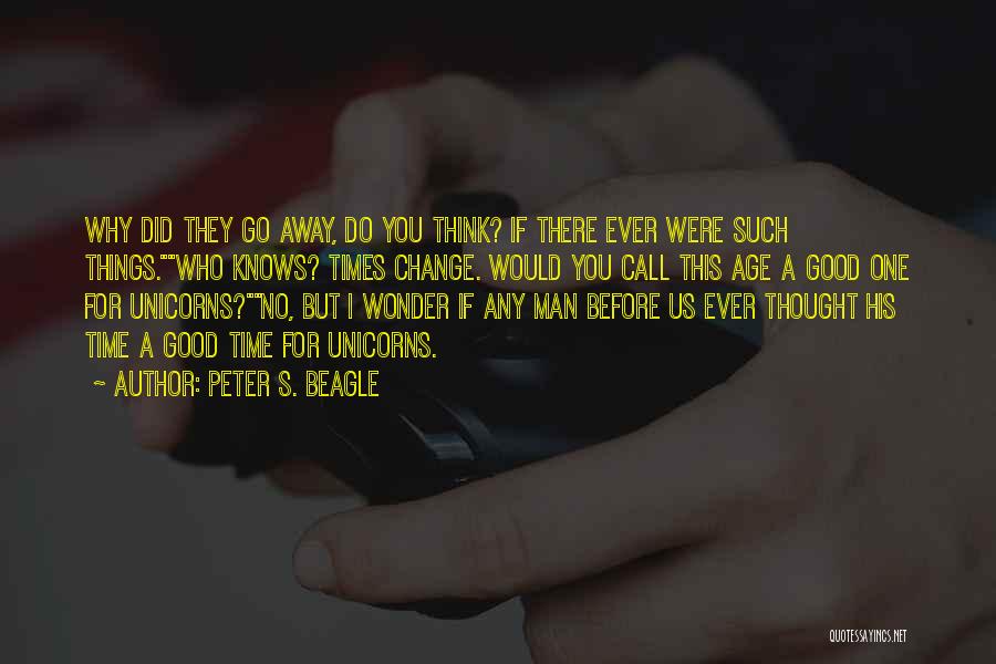 Did You Ever Think Quotes By Peter S. Beagle