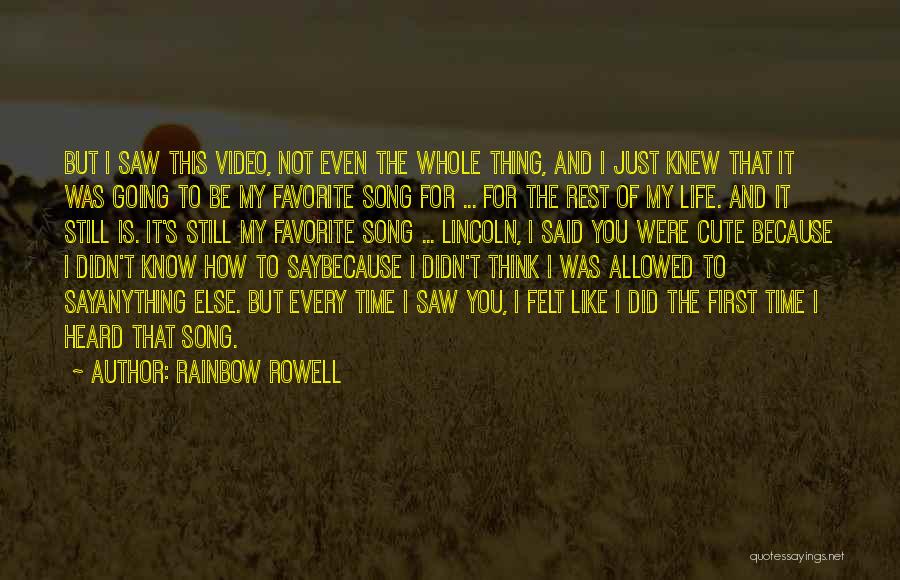 Did You Know Cute Quotes By Rainbow Rowell