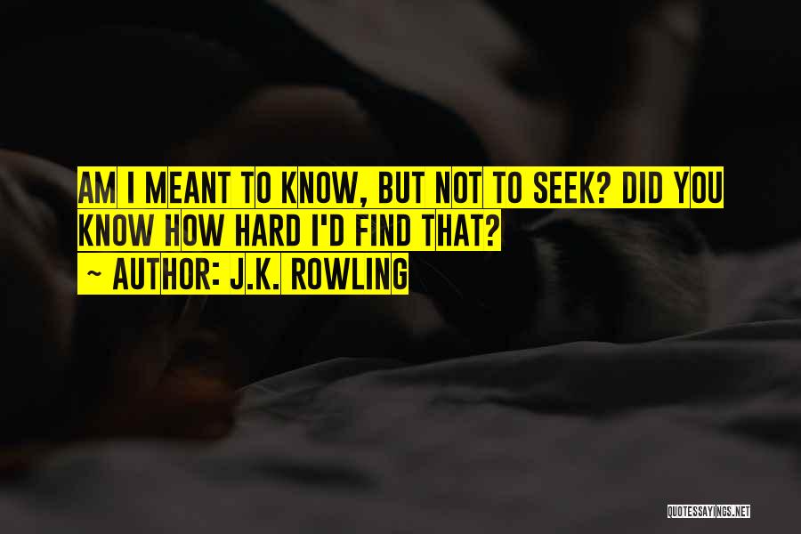 Did You Know Quotes By J.K. Rowling