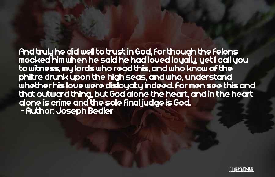 Did You Know That Love Quotes By Joseph Bedier