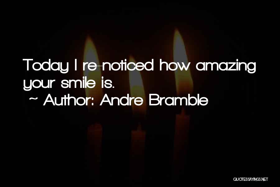 Did You Smile Today Quotes By Andre Bramble