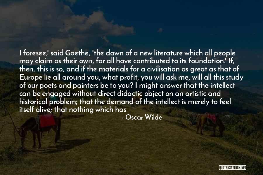 Didactic Quotes By Oscar Wilde