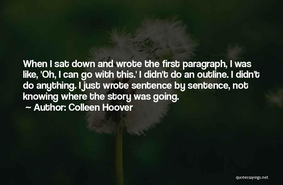 Didn't Do Anything Quotes By Colleen Hoover