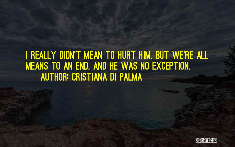 Didn't Mean To Hurt Quotes By Cristiana Di Palma