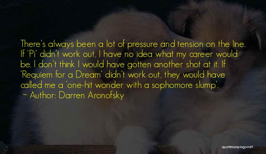 Didn't Work Out Quotes By Darren Aronofsky