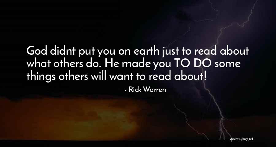 Didnt You Quotes By Rick Warren Didnt You Quotes By Rick Warren