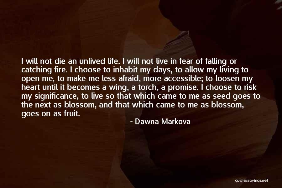 Die For Something Or Live For Nothing Quotes By Dawna Markova