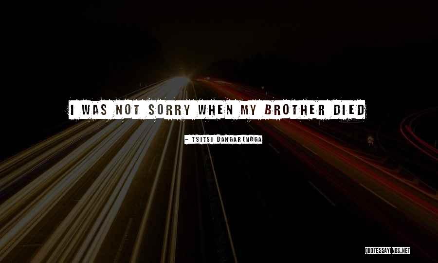 Died Brother Quotes By Tsitsi Dangarembga Died Brother Quotes By Tsitsi Dangarembga