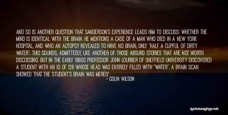 Died Person Quotes By Colin Wilson