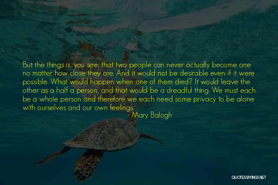 Died Person Quotes By Mary Balogh