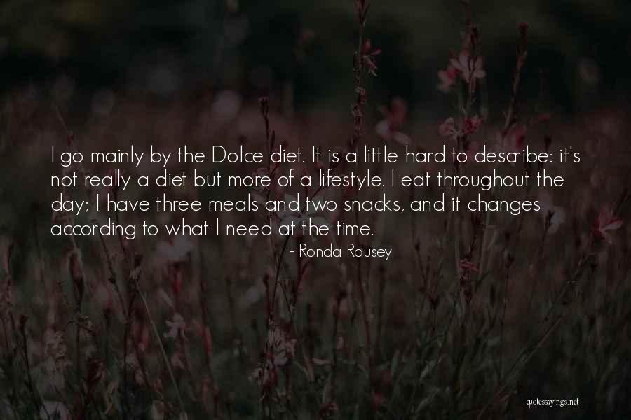 Diet Vs Lifestyle Quotes By Ronda Rousey Diet Vs Lifestyle Quotes By Ronda Rousey