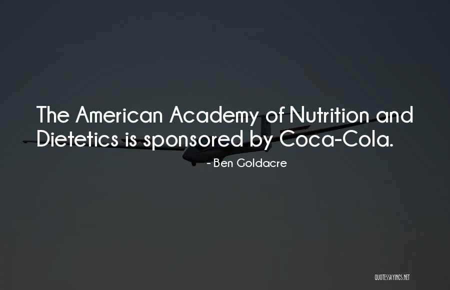Dietetics And Nutrition Quotes By Ben Goldacre Dietetics And Nutrition Quotes By Ben Goldacre