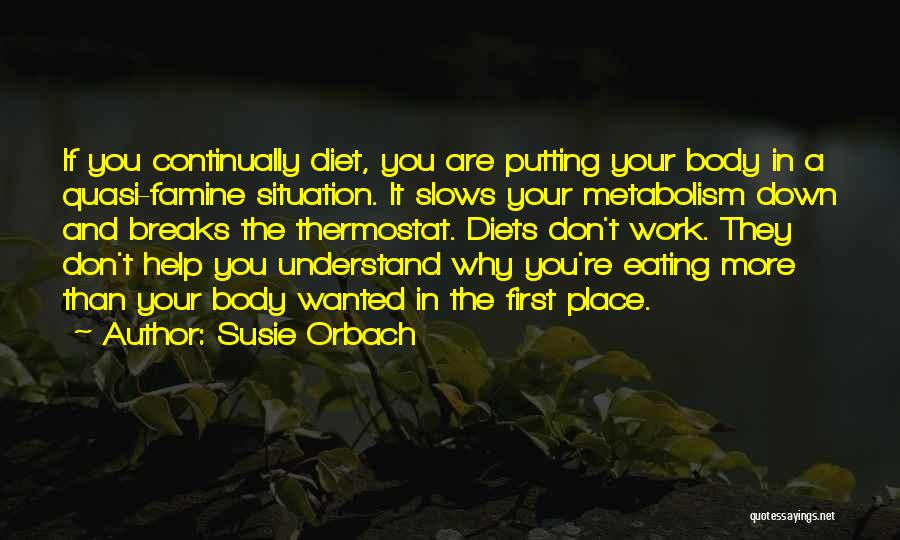 Diets Don't Work Quotes By Susie Orbach