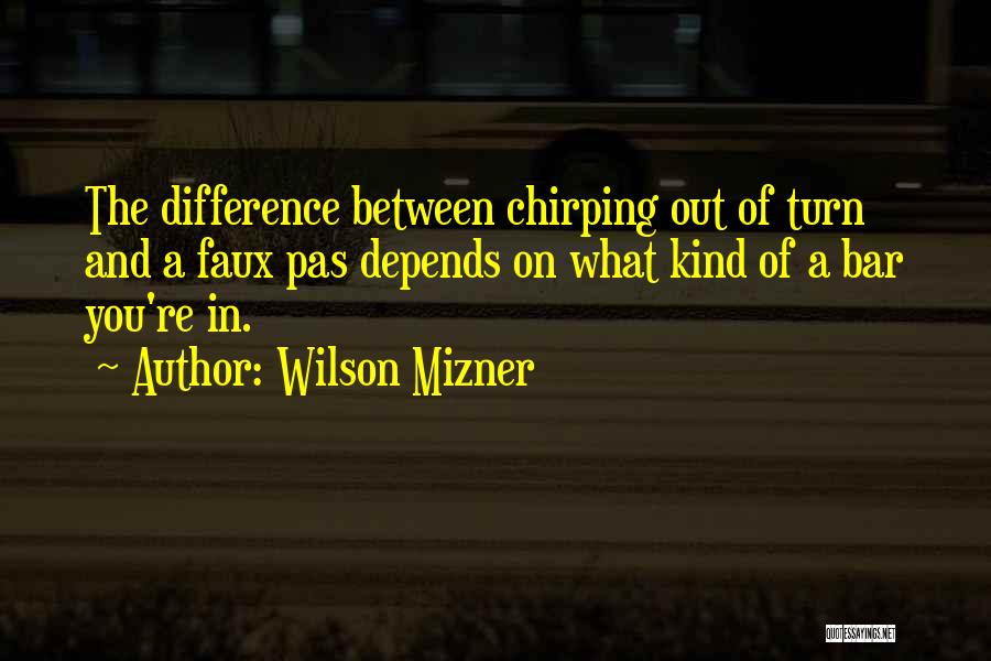 Difference Between And ' In Quotes By Wilson Mizner