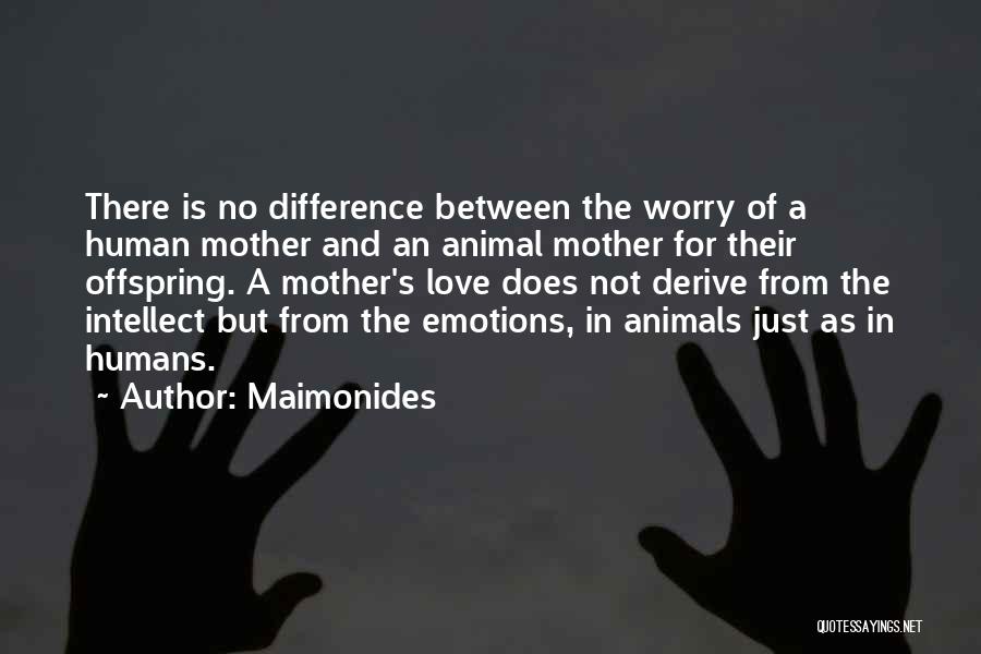 Difference Between Animals And Humans Quotes By Maimonides