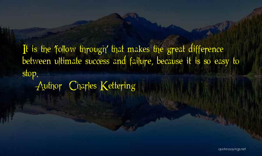 Difference Between Failure And Success Quotes By Charles Kettering