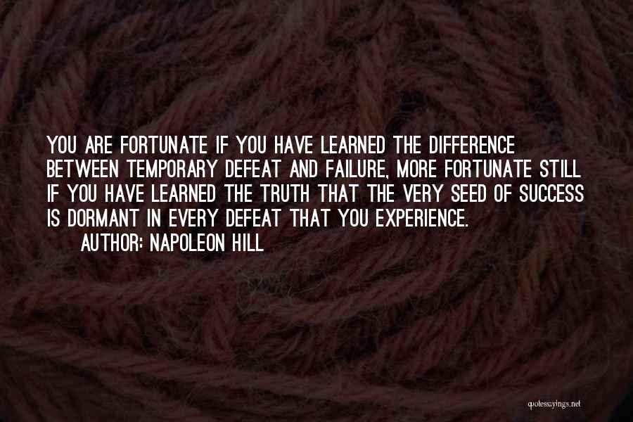 Difference Between Failure And Success Quotes By Napoleon Hill