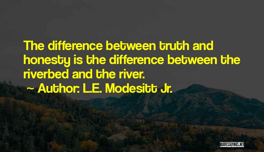 Difference Between Honesty And Truth Quotes By L.E. Modesitt Jr.