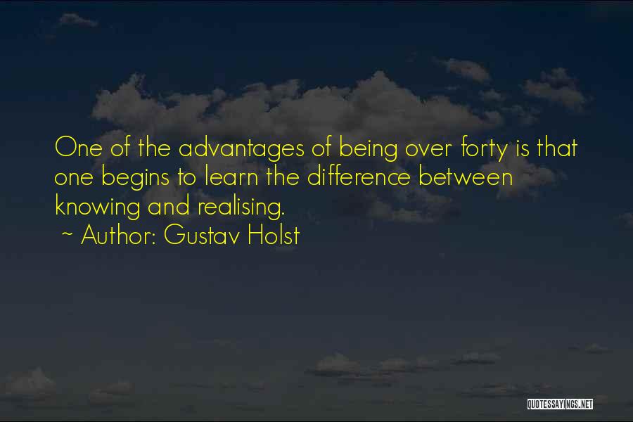 Difference Between Knowing And Doing Quotes By Gustav Holst