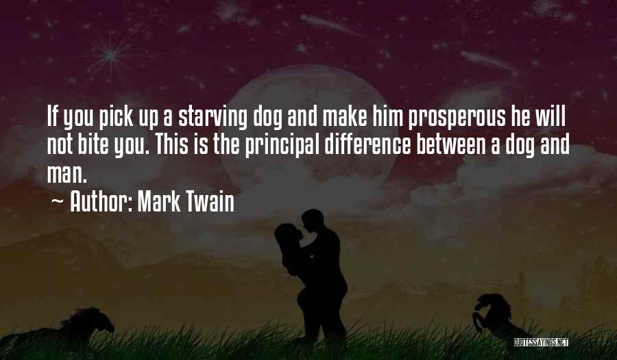 Difference Between Man And Dog Quotes By Mark Twain