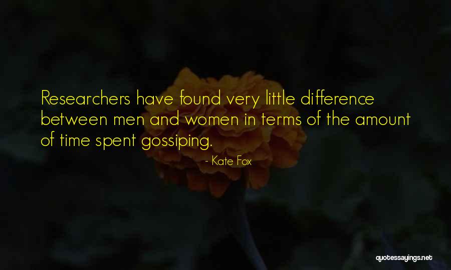 Difference Between Men And Women Quotes By Kate Fox