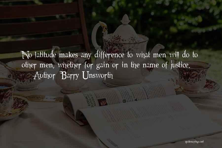 Difference In Quotes By Barry Unsworth