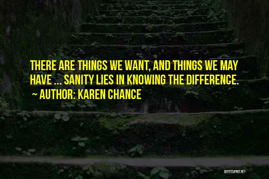 Difference In Quotes By Karen Chance