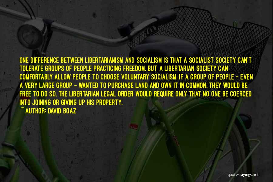 Difference In Society Quotes By David Boaz