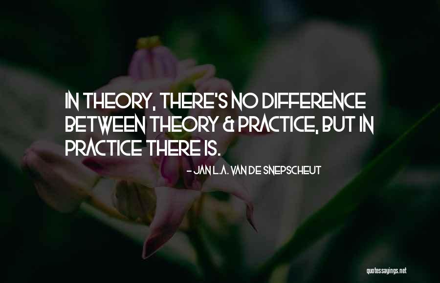 Difference Theory Quotes By Jan L.A. Van De Snepscheut Difference Theory Quotes By Jan L.A. Van De Snepscheut