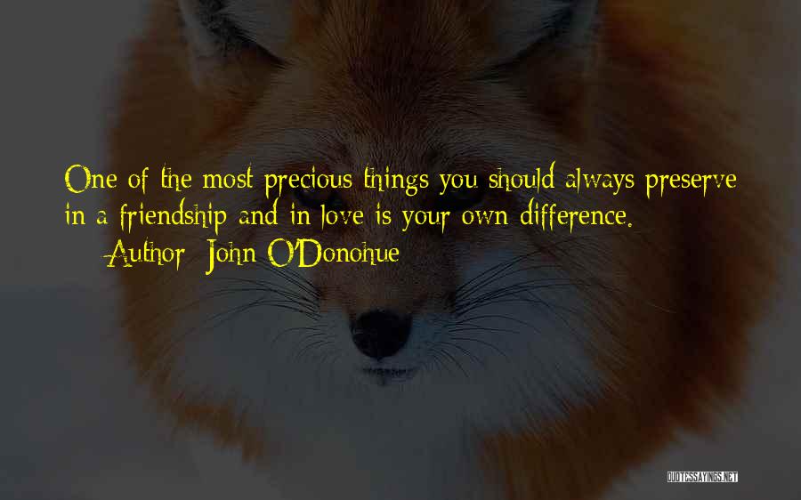 Differences And Friendship Quotes By John O'Donohue