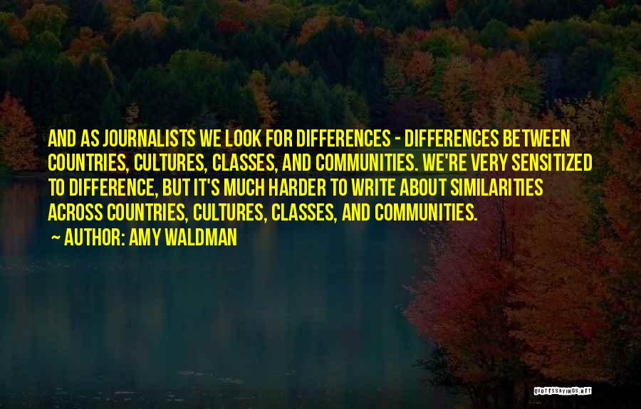 Differences Between Cultures Quotes By Amy Waldman