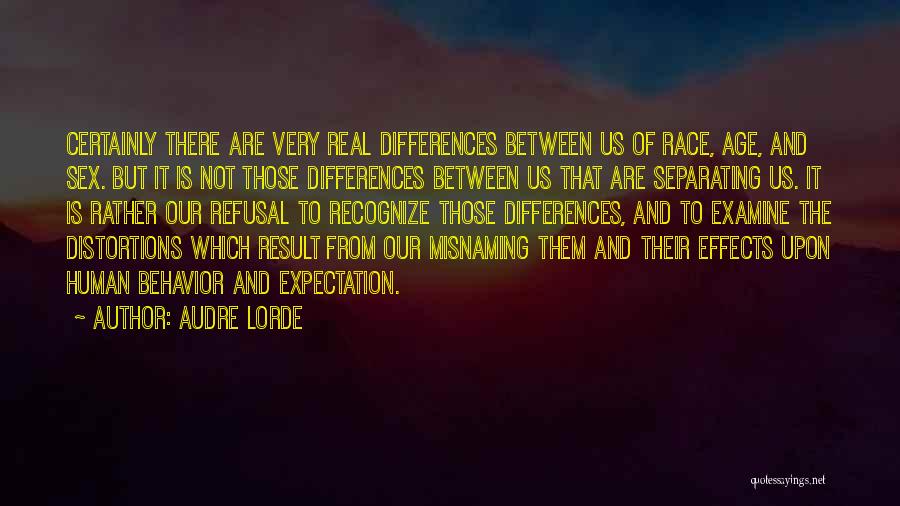 Differences In Age Quotes By Audre Lorde