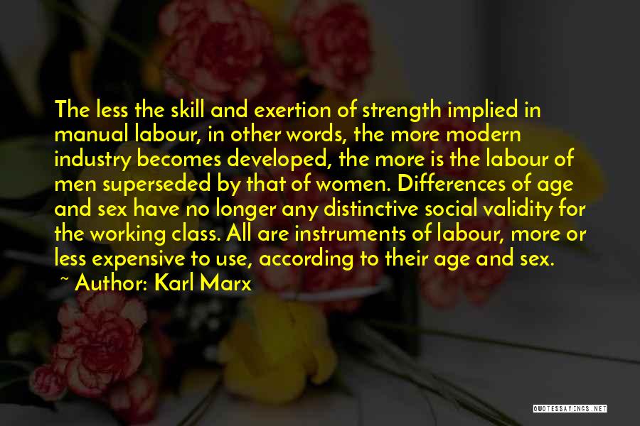 Differences In Age Quotes By Karl Marx