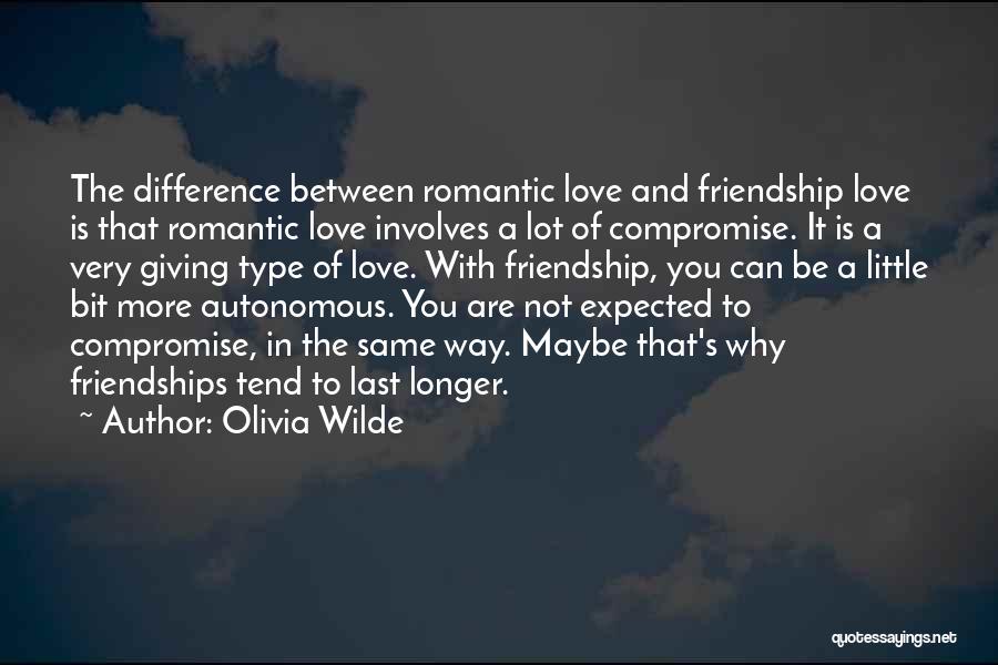 Differences In Friendship Quotes By Olivia Wilde