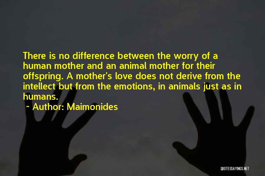 Differences In Love Quotes By Maimonides