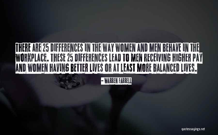 Differences In Men And Women Quotes By Warren Farrell Differences In Men And Women Quotes By Warren Farrell