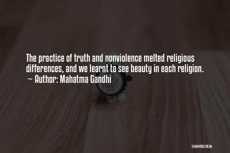 Differences In Religion Quotes By Mahatma Gandhi