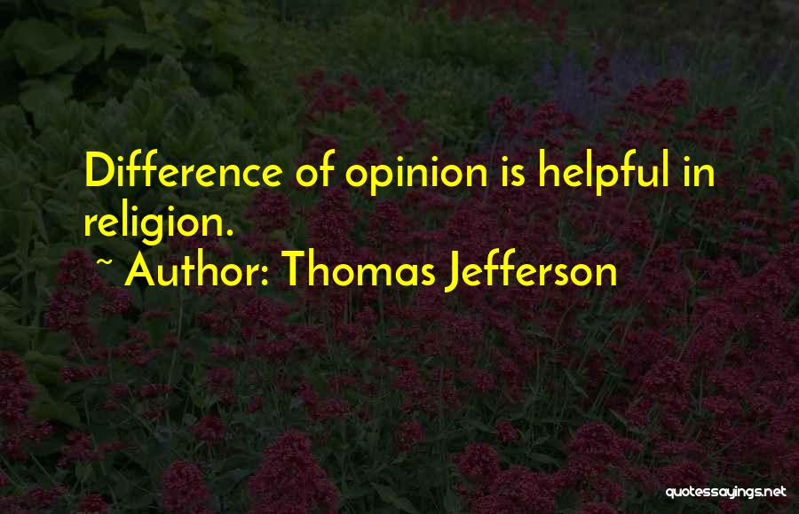 Differences In Religion Quotes By Thomas Jefferson