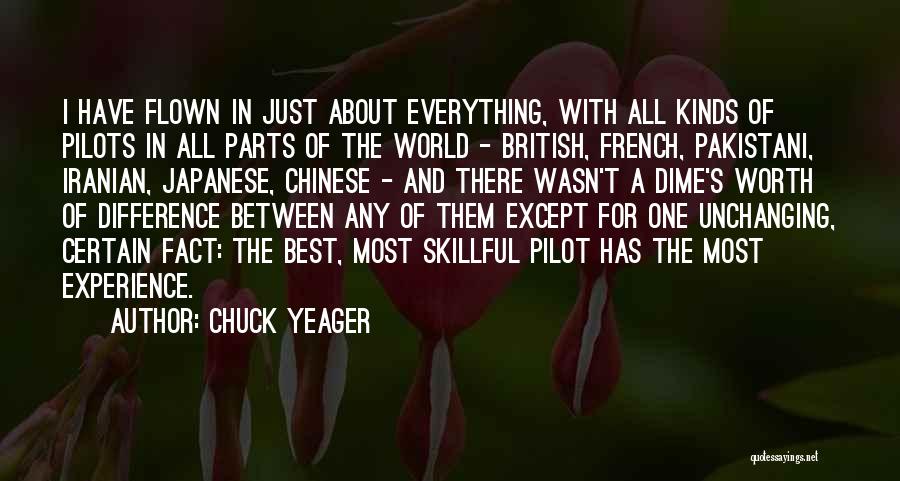 Differences In The World Quotes By Chuck Yeager