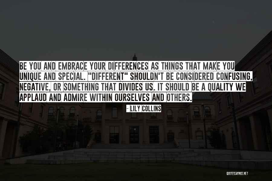 Different And Unique Quotes By Lily Collins Different And Unique Quotes By Lily Collins