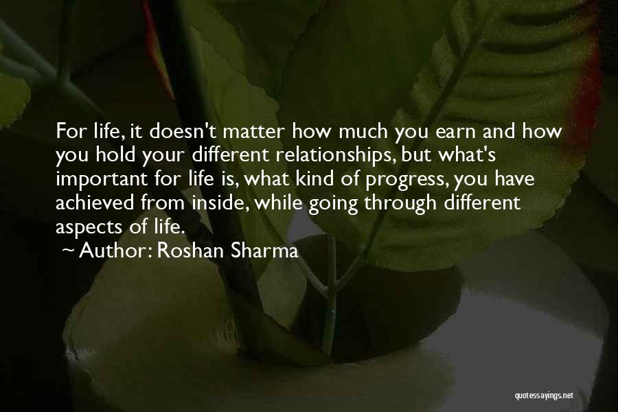 Different Aspects Of Life Quotes By Roshan Sharma