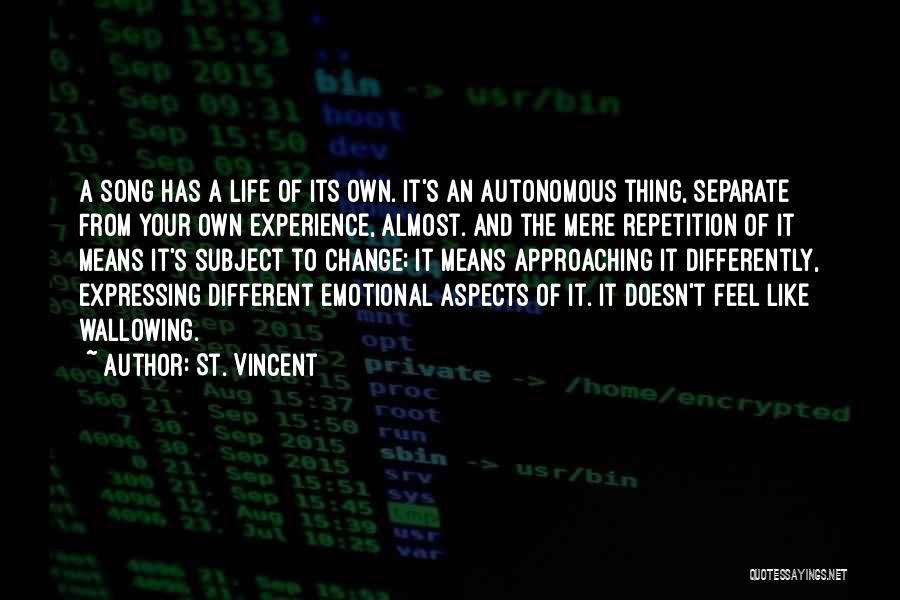 Different Aspects Of Life Quotes By St. Vincent