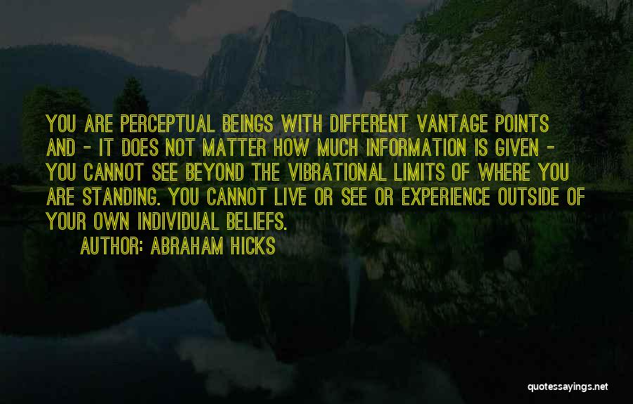 Different Beliefs Quotes By Abraham Hicks