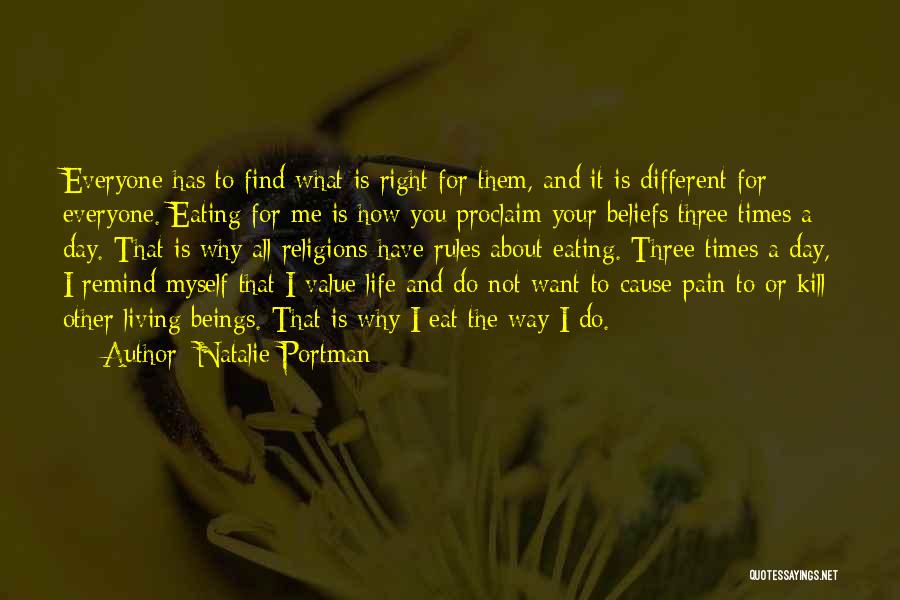 Different Beliefs Quotes By Natalie Portman