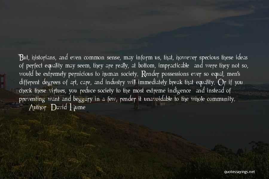 Different But Equal Quotes By David Hume