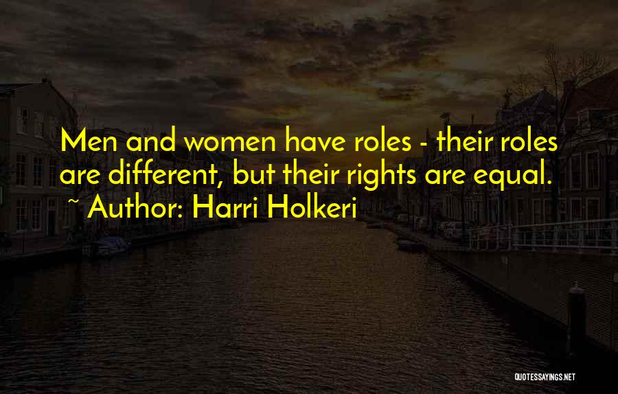 Different But Equal Quotes By Harri Holkeri